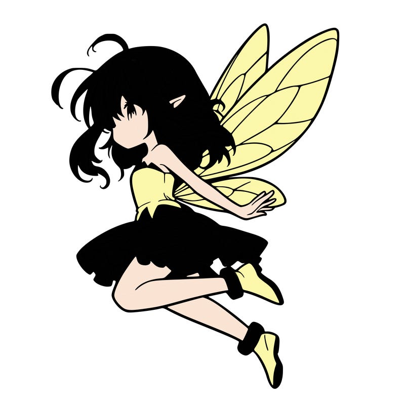 manga fairy flying