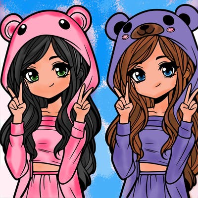 teen girl in animal costume