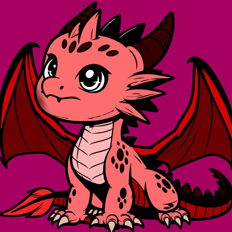 fierce baby night dragon