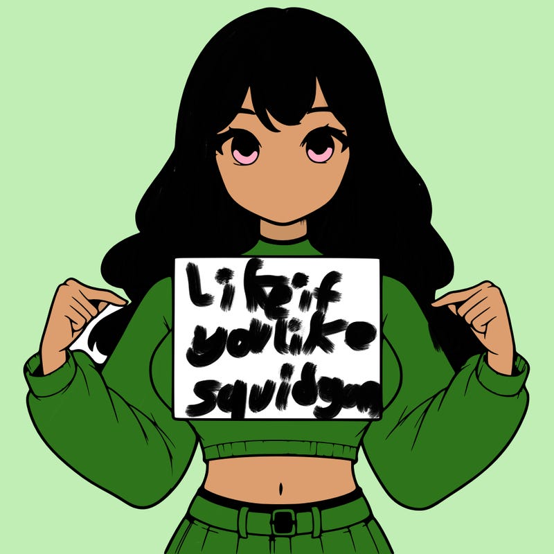 girl holding a blank sign in a long sleeve crop top