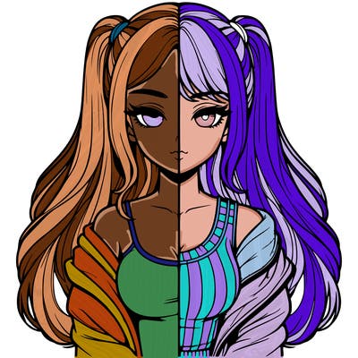 realistic girl split