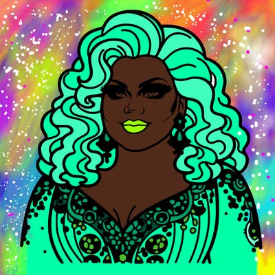 realistic plus size drag queen