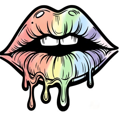 lips that look realistic and drip