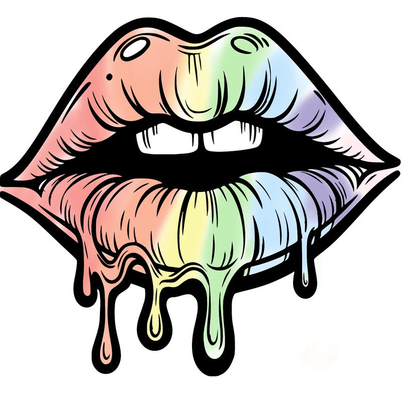 lips that look realistic and drip