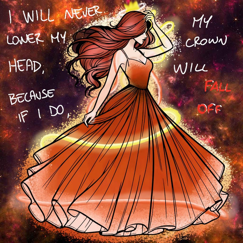 realistic woman with dress flowing in the wind