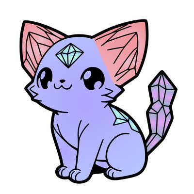crystal kitten