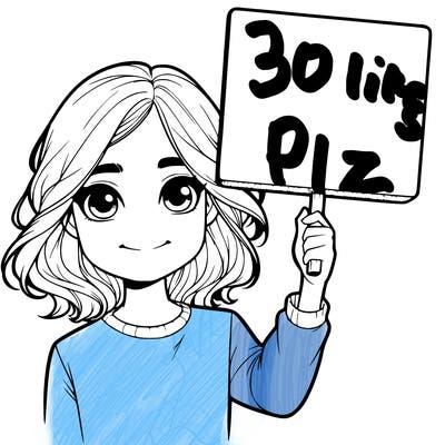 realistic girl holding up a sign