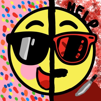 emoji with sunglasses