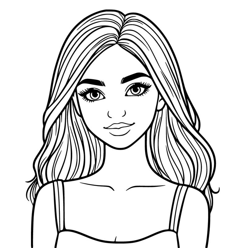 very pretty and realistic teenage girl