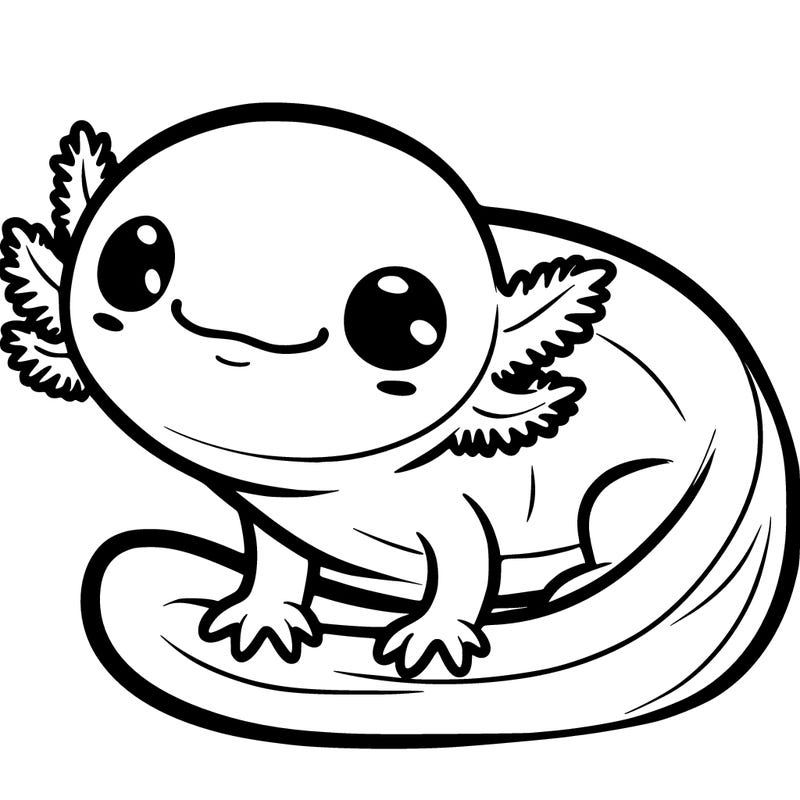 axolotl with smile