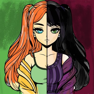 realistic girl split