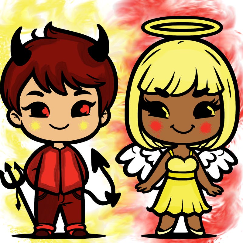 devil doy and angel girl
