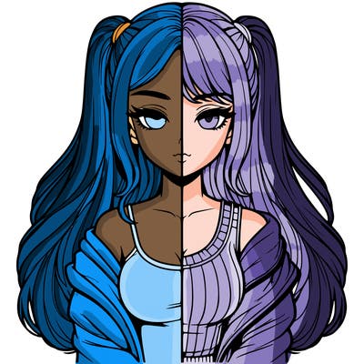 realistic girl split