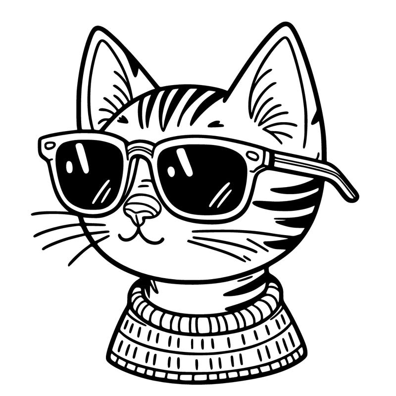 cat with sunglasses