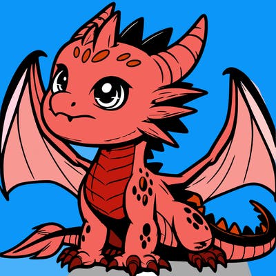 fierce baby night dragon