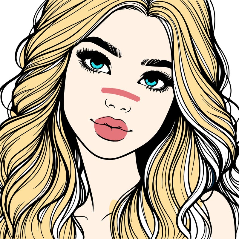 beautiful realistic girl