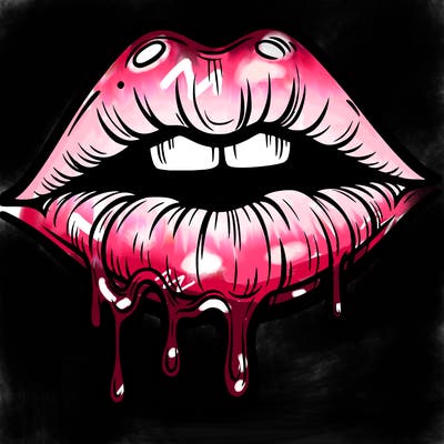 lips that look realistic and drip