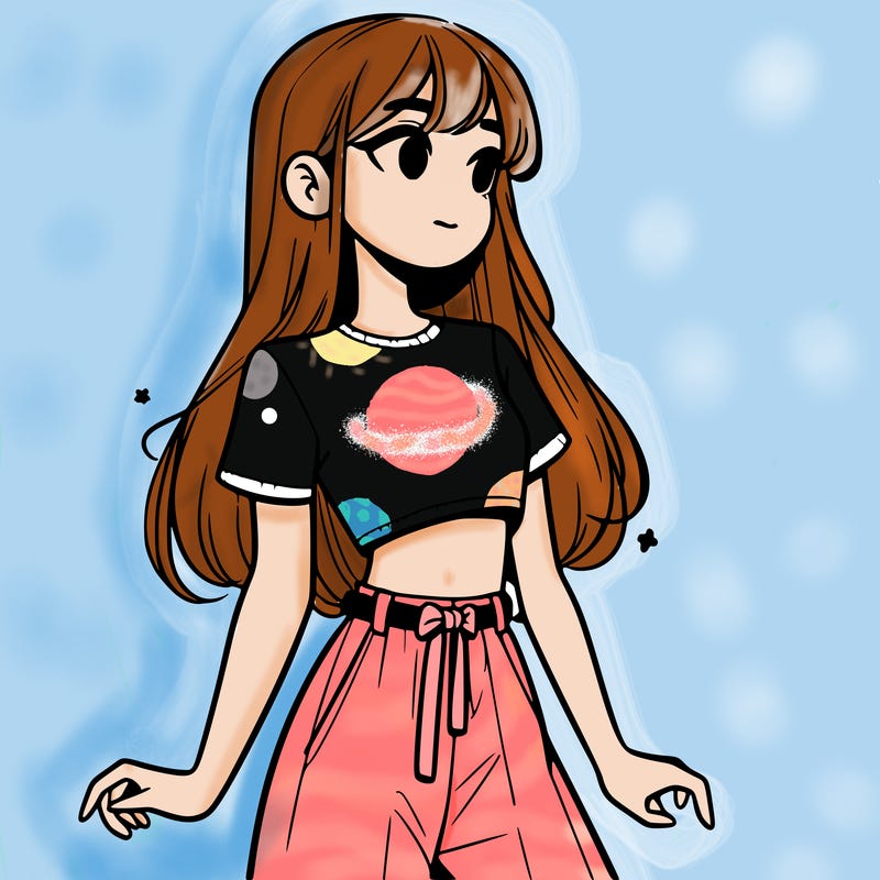 girl in a cute crop top