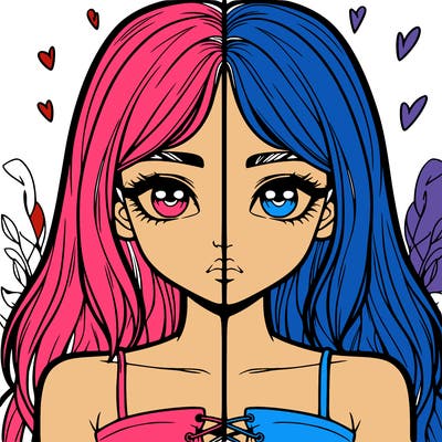 realistic girl split