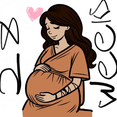 pregnant mother in labor