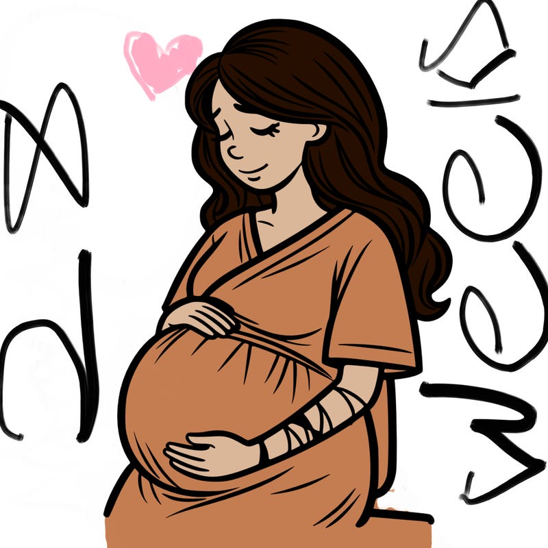 pregnant mother in labor