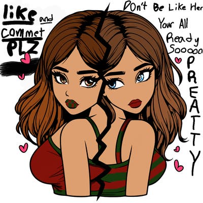 realistic girl split