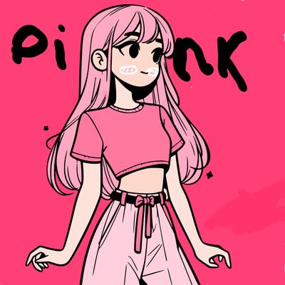 girl in a cute crop top