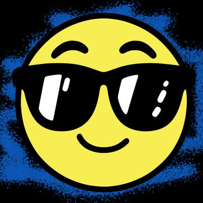 emoji with sunglasses