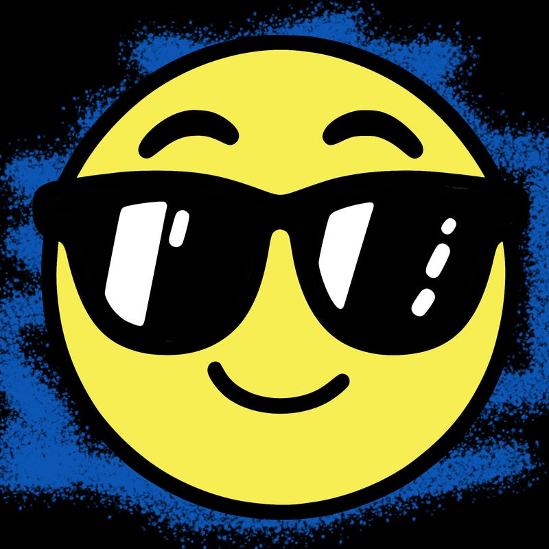 emoji with sunglasses