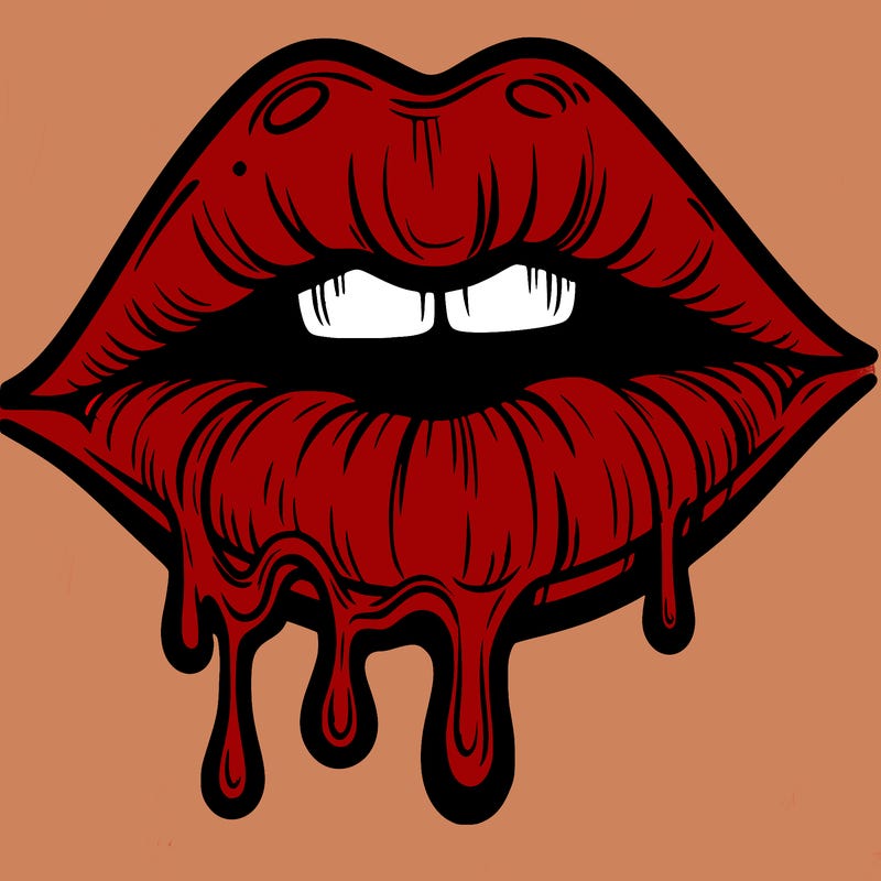 lips that look realistic and drip