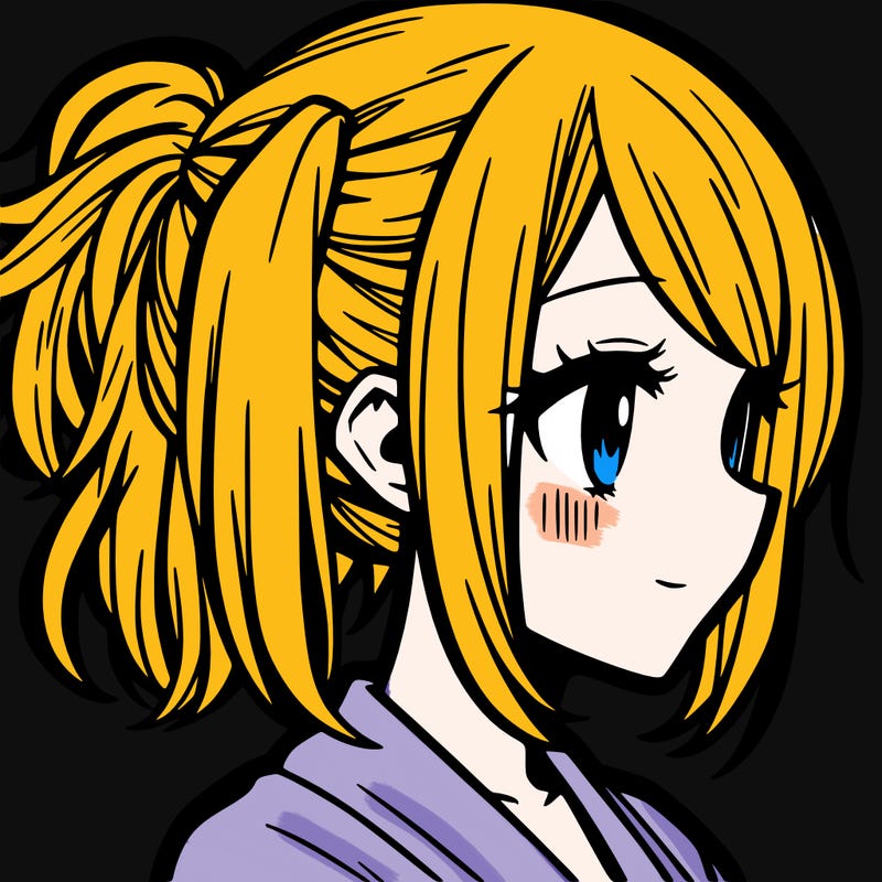 blonde manga girl profile photo