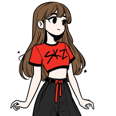 girl in a cute crop top