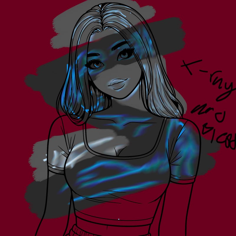 realistic girl with crop top