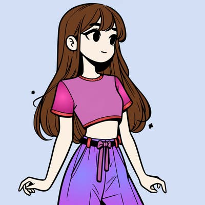 girl in a cute crop top