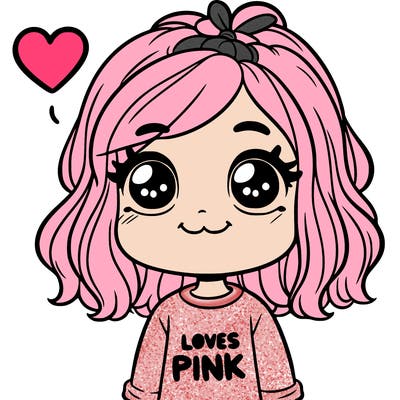girl that loves pink