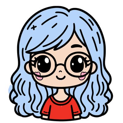 girl with glasses and has brown hair