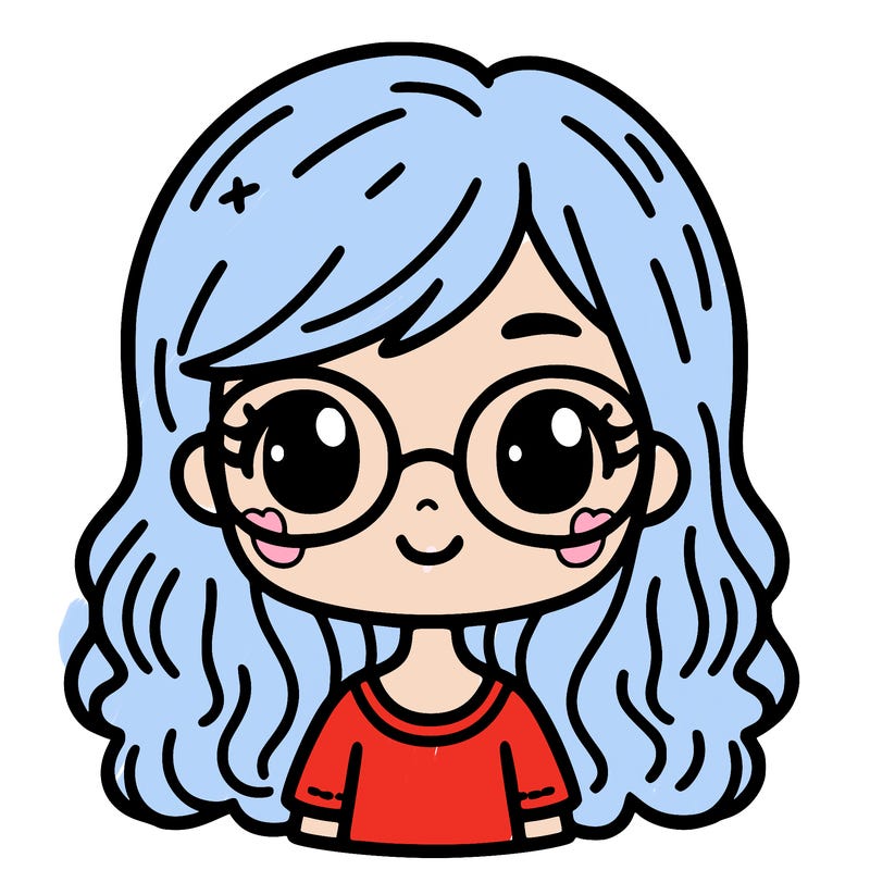 girl with glasses and has brown hair