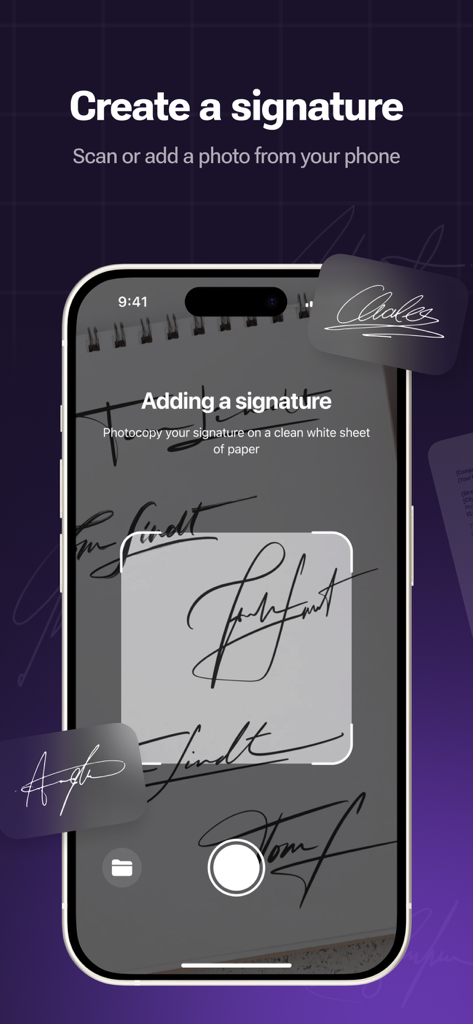 Signature - sign documents - Utilities App | MWM