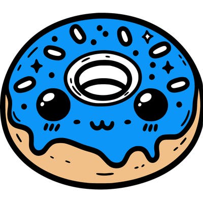 simple cute donut