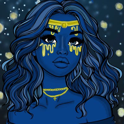 realistic girl with wavy hair and lips