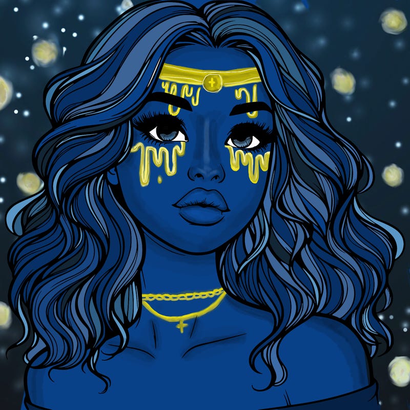 realistic girl with wavy hair and lips