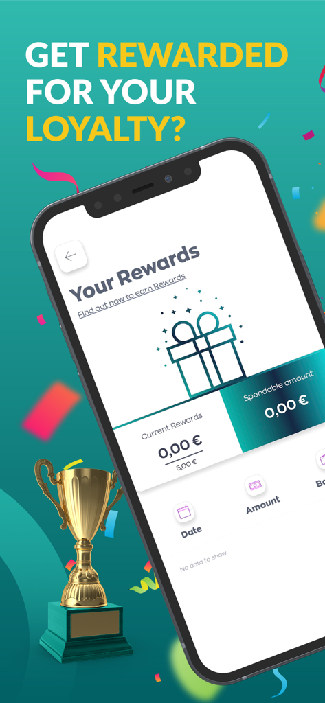 ETAXI. - ETAXI app loyalty rewards screen showing gift icon and spendable balance