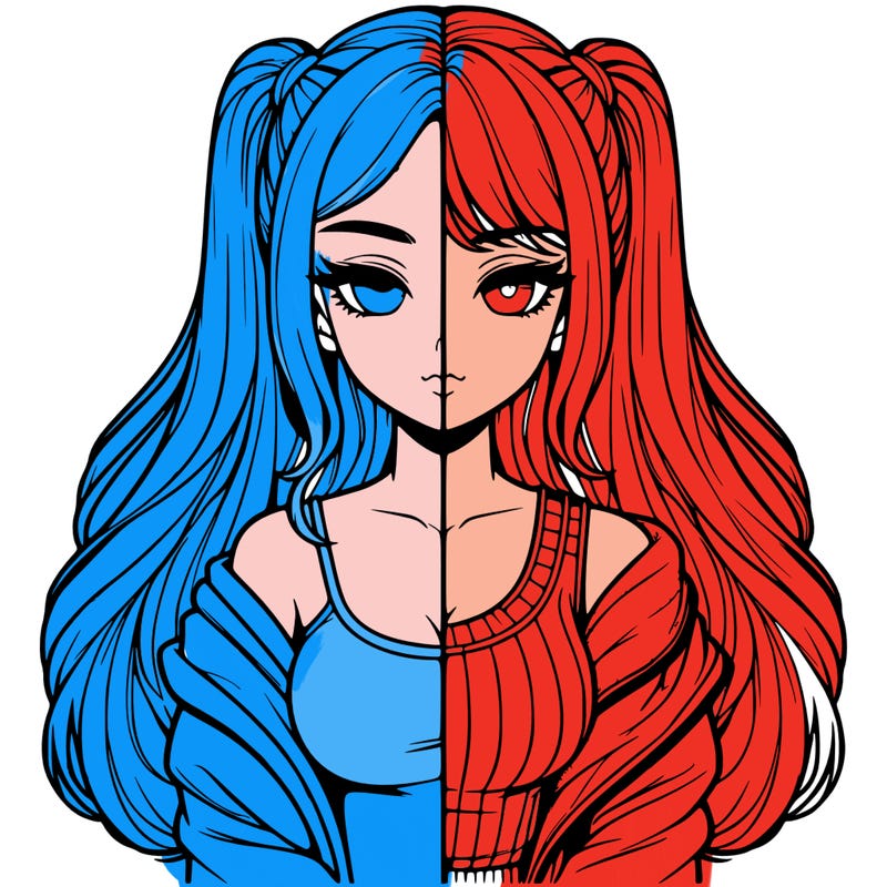 realistic girl split