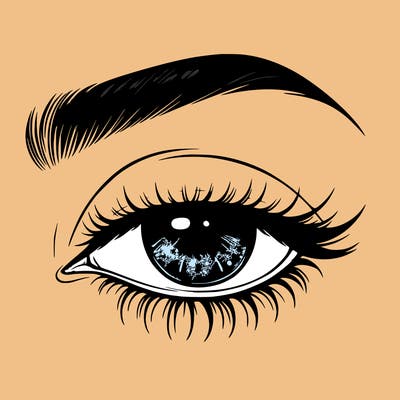 eye closed realistic