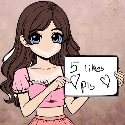 realistic pretty girl holding blank sign