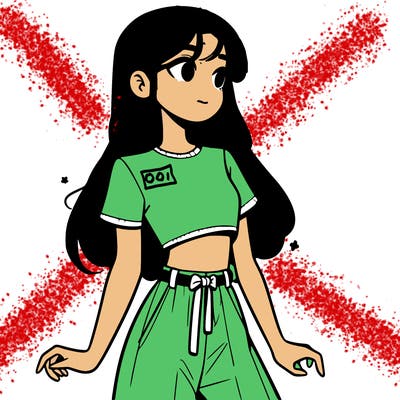 girl in a cute crop top