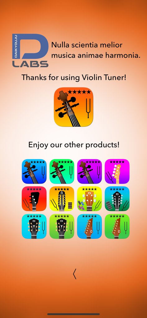 Violin Tuner Professional - Griglia di app di accordatura per strumenti musicali di Daikyouju Labs