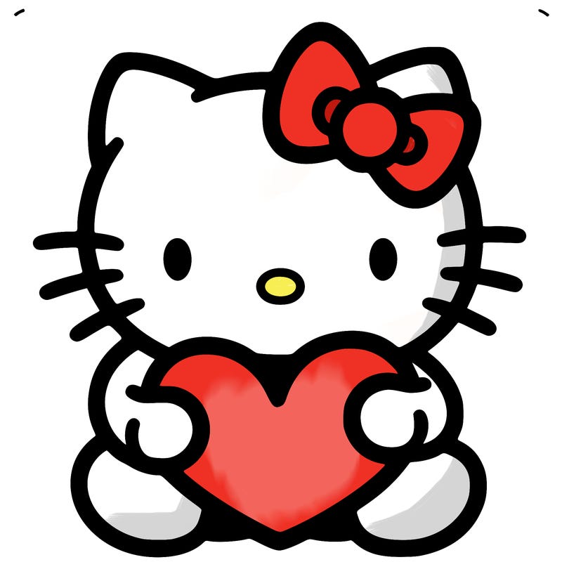 hello kitty with heart