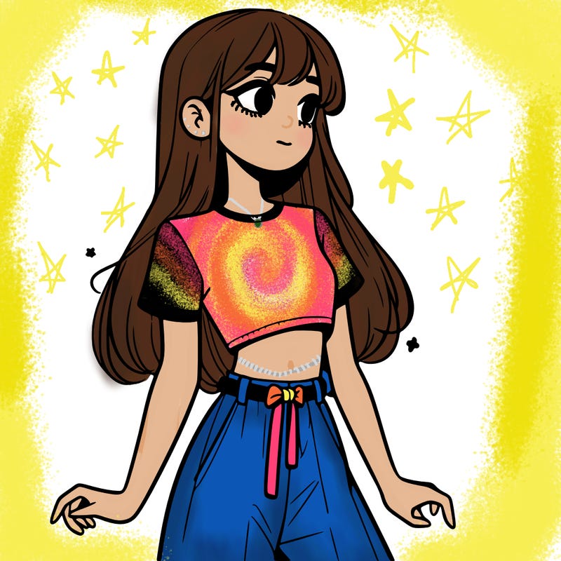 girl in a cute crop top