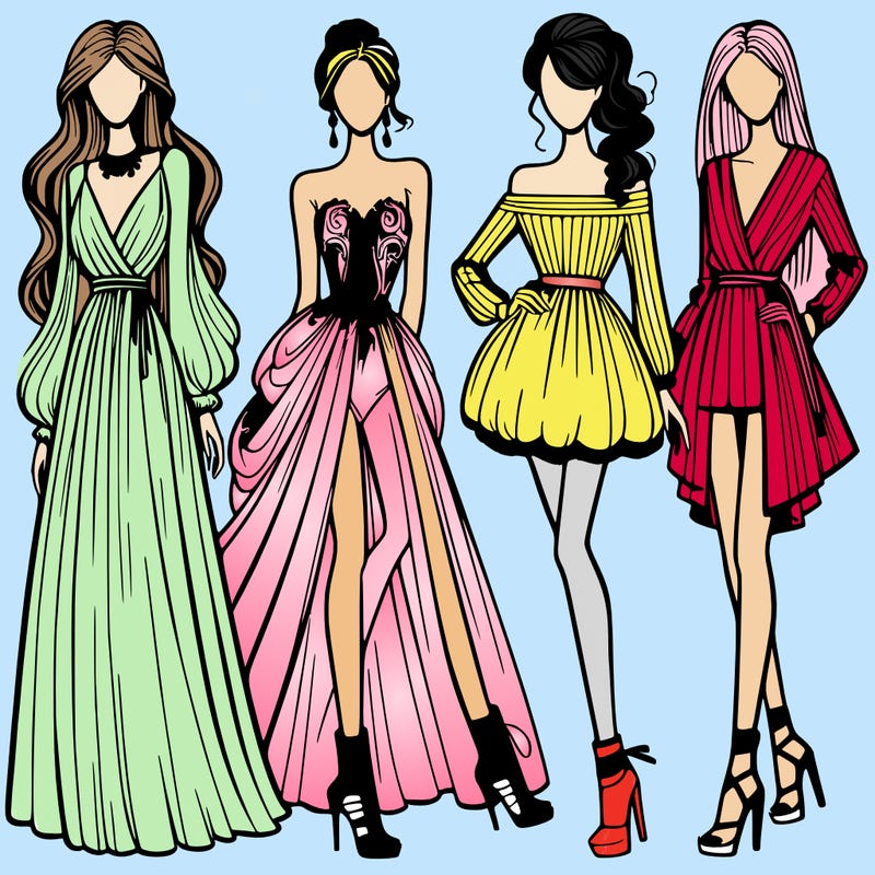 fashion models dresses